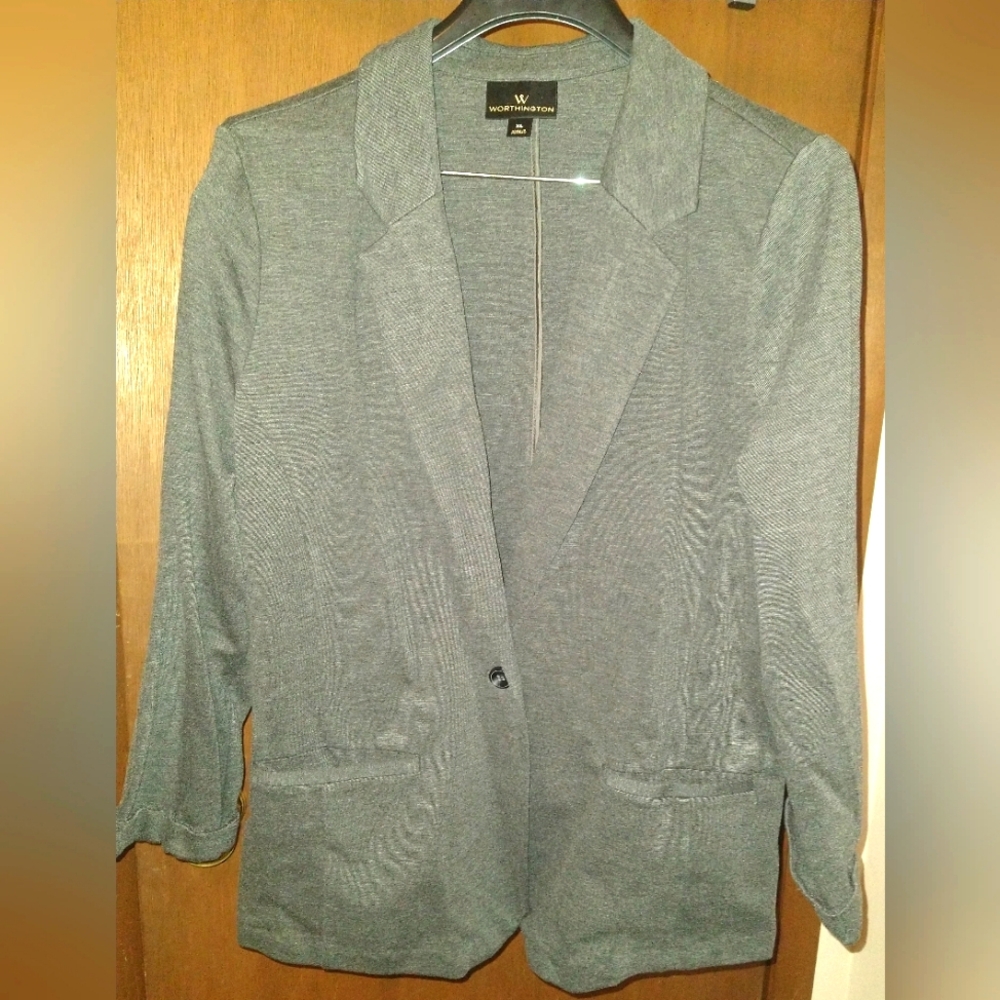 Worthington charcoal gray blazer XL